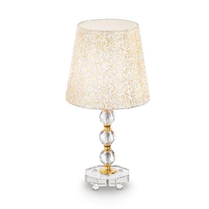 Ideal Lux - Кристална настолна лампа QUEEN 1xE27/60W/230V златист