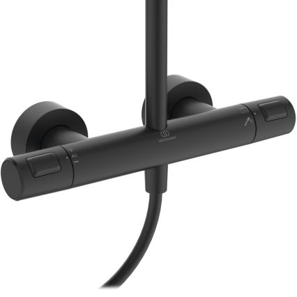 Ideal Standard A7545XG - Душ комплект с термостатен смесител CERATHERM T25 матово черен