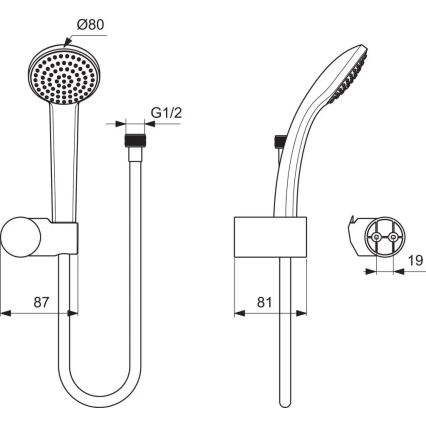 Ideal Standard B9506AA - Душ комплект IDEALRAIN, лъскав хром