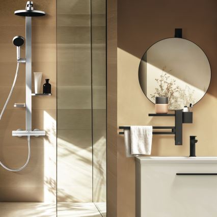 Ideal Standard BD583SI - Комплект за душ с термостатен смесител CERATHERM ALU+ в матов хром