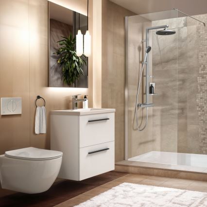 Ideal Standard BD583SI - Комплект за душ с термостатен смесител CERATHERM ALU+ в матов хром