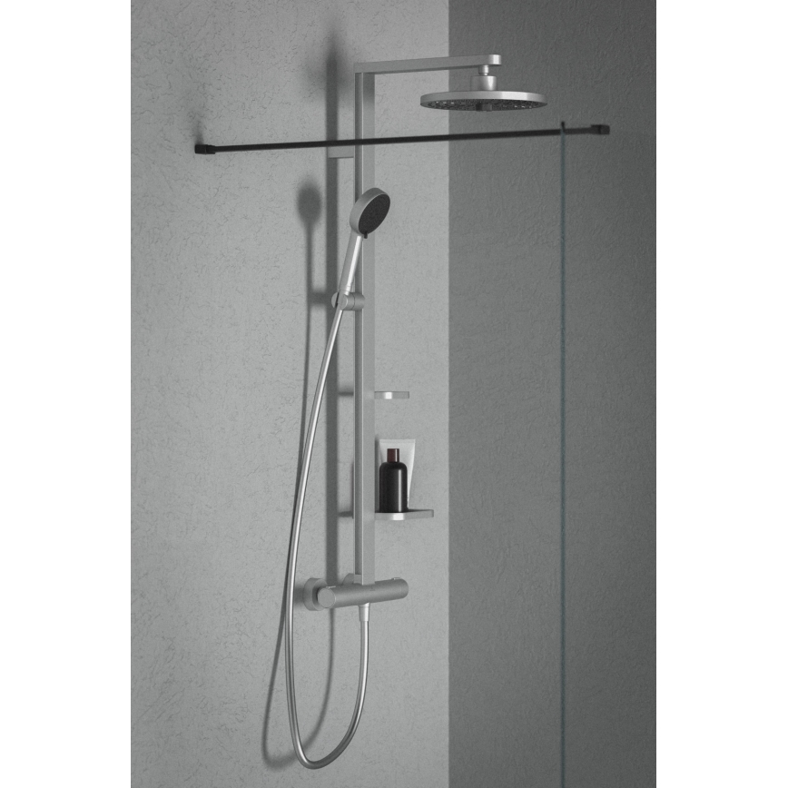 Ideal Standard BD583SI - Комплект за душ с термостатен смесител CERATHERM ALU+ в матов хром