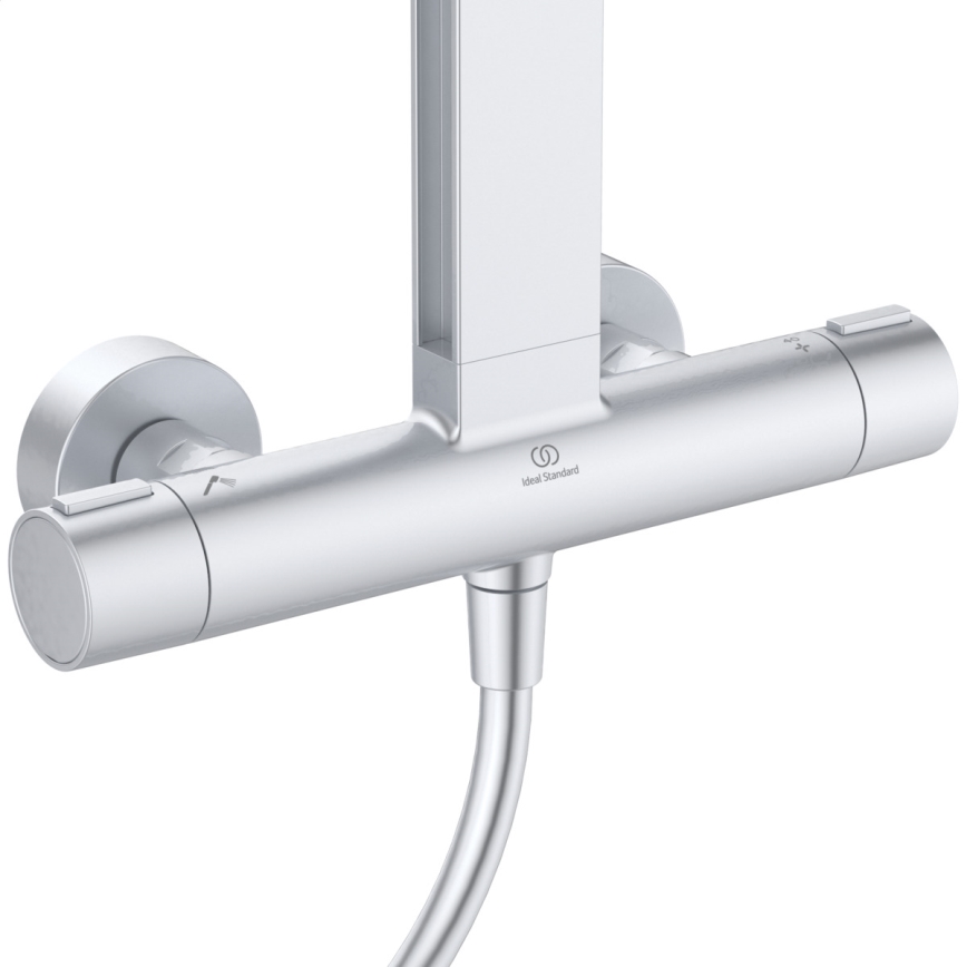Ideal Standard BD583SI - Комплект за душ с термостатен смесител CERATHERM ALU+ в матов хром