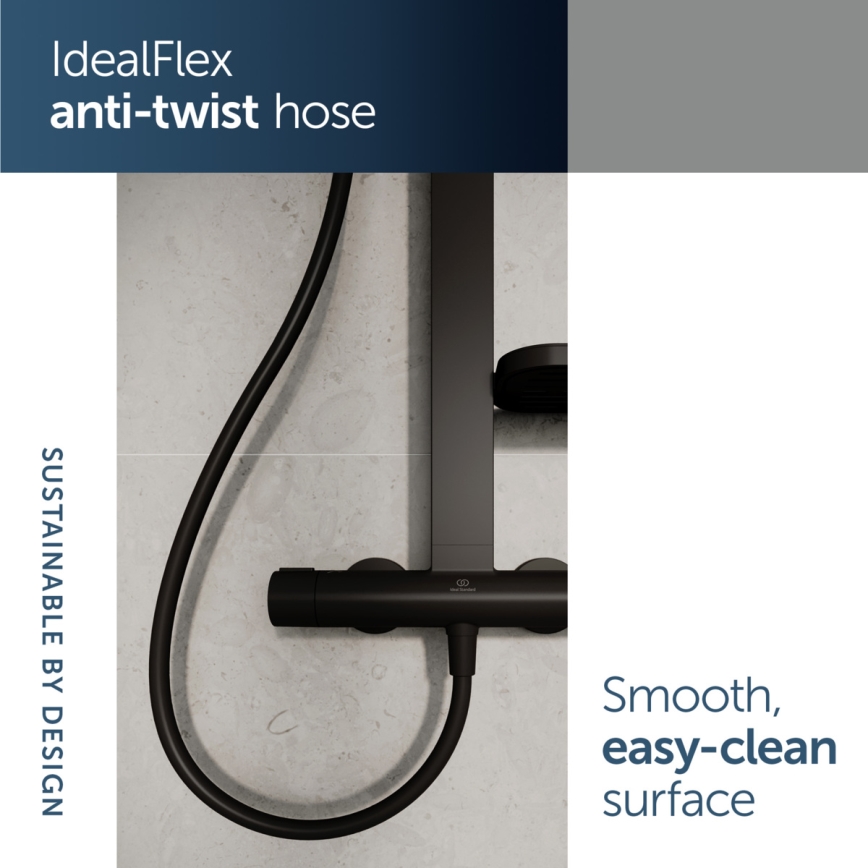 Ideal Standard BD583XG -  Душ комплект със смесител CERATHERM ALU+ в матово черно