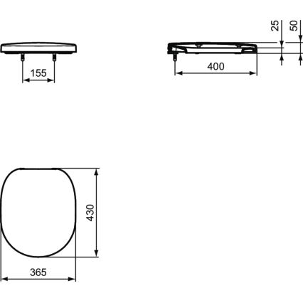 Ideal Standard E712701 - Тоалетна седалка SoftClose CONNECT бяла