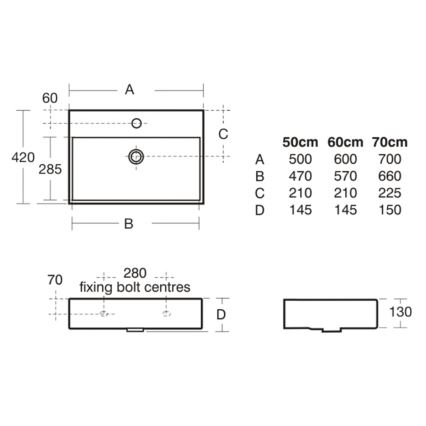 Ideal Standard K077701 - Висящ умивалник STRADA 50x42 см керамика/бял