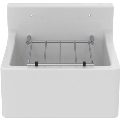 Ideal Standard S593901 - стенна мивка с решетка DOURO 45,5x38 cm керамика/бяла