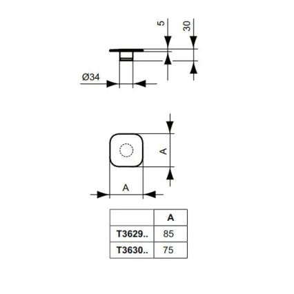 Ideal Standard T3629AA - CLICK-CLACK клапан за умивалник 8,5 см лъскав хром
