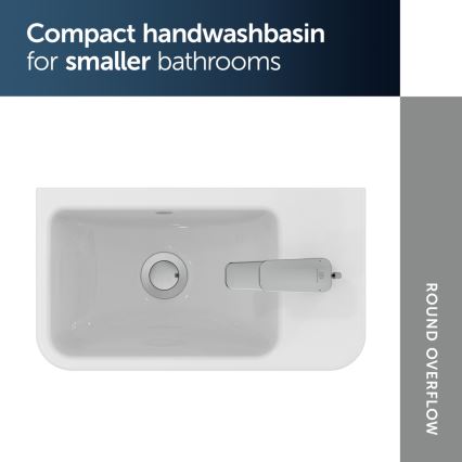 Ideal Standard T458601 - Стенно монтирана мивка I.LIFE S 45x25 см керамика/бяла