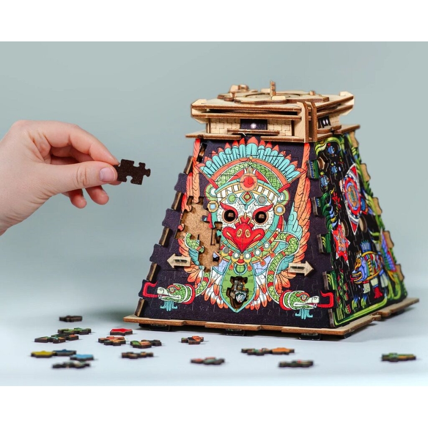 iDventure - Дървен пъзел Слънчева пирамида