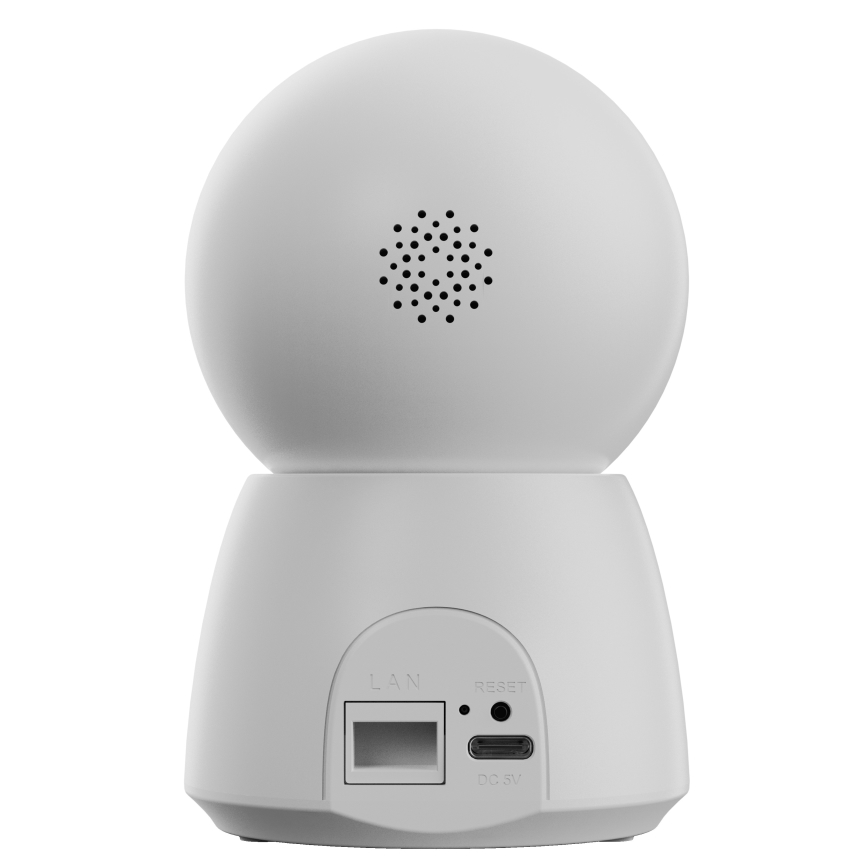 Интелигентна камера с 2K резолюция и сензор за движение, 5V, Wi‑Fi, съвместима с Tuya — бяла