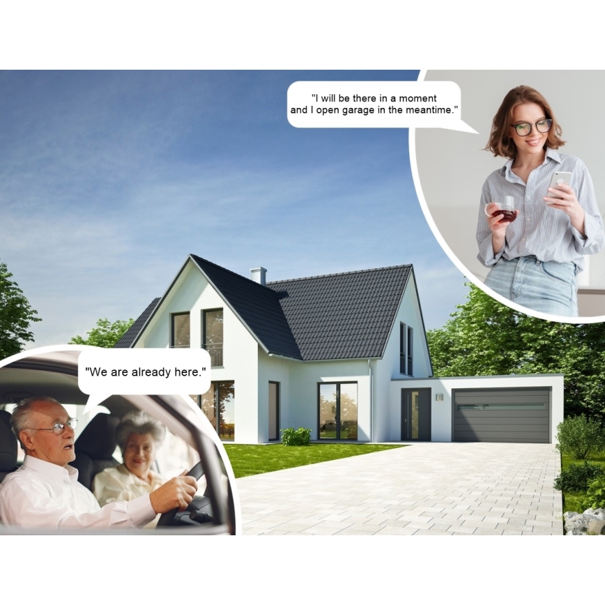 Immax 07706L - Управление на гаражни врати и автоматични порти NEO LITE Smart DC5V Wi-Fi Tuya