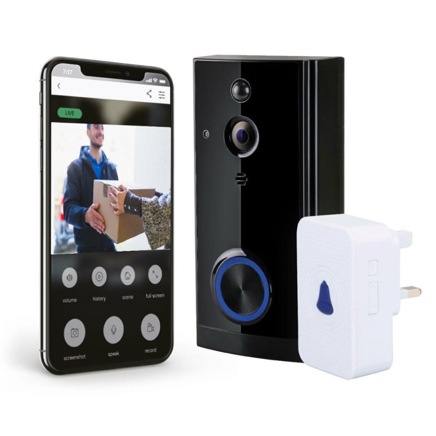 Immax 07714L - Видео звънец NEO LITE Smart, Wi-Fi Tuya