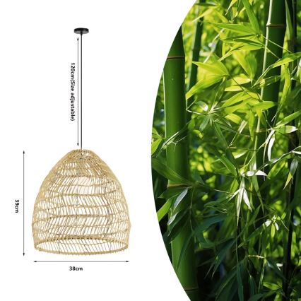 Полилей на кабел BOHO DELICADO 1xE27/40W/230V Ø 38 см
