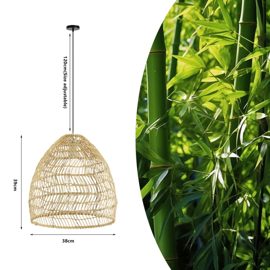 Полилей на кабел BOHO DELICADO 1xE27/40W/230V Ø 38 см