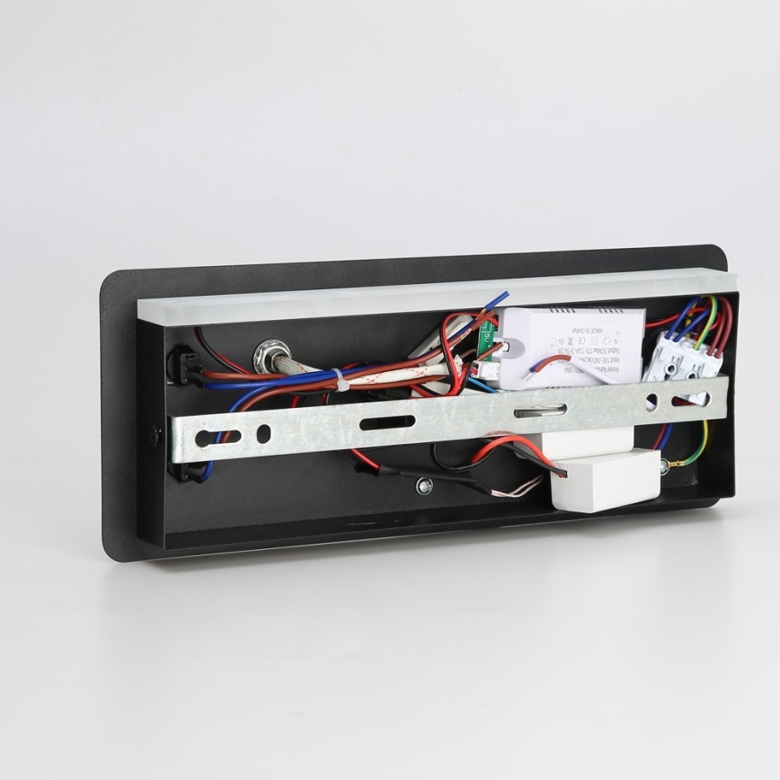 Immax 08288L - LED стенен прожектор с рафт, USB порт и безжично зареждане Be PREPARE LED/3W/230V + LED/3W черен