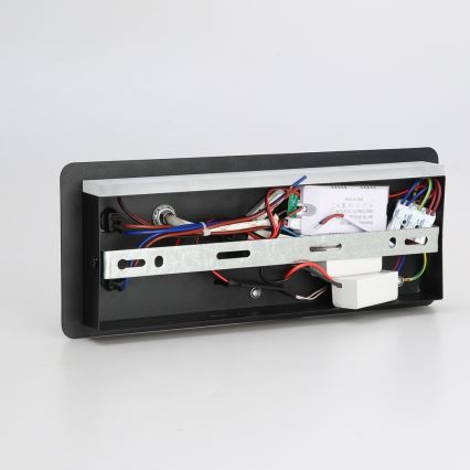 Immax 08288L - LED Стенен спот с рафт, USB порт и безжично зареждане Be PREPARE LED/3W/230V + LED/3W черен