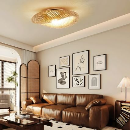 Таванно осветително тяло BOHO HILO 1xE27/40W/230V Ø 80 см