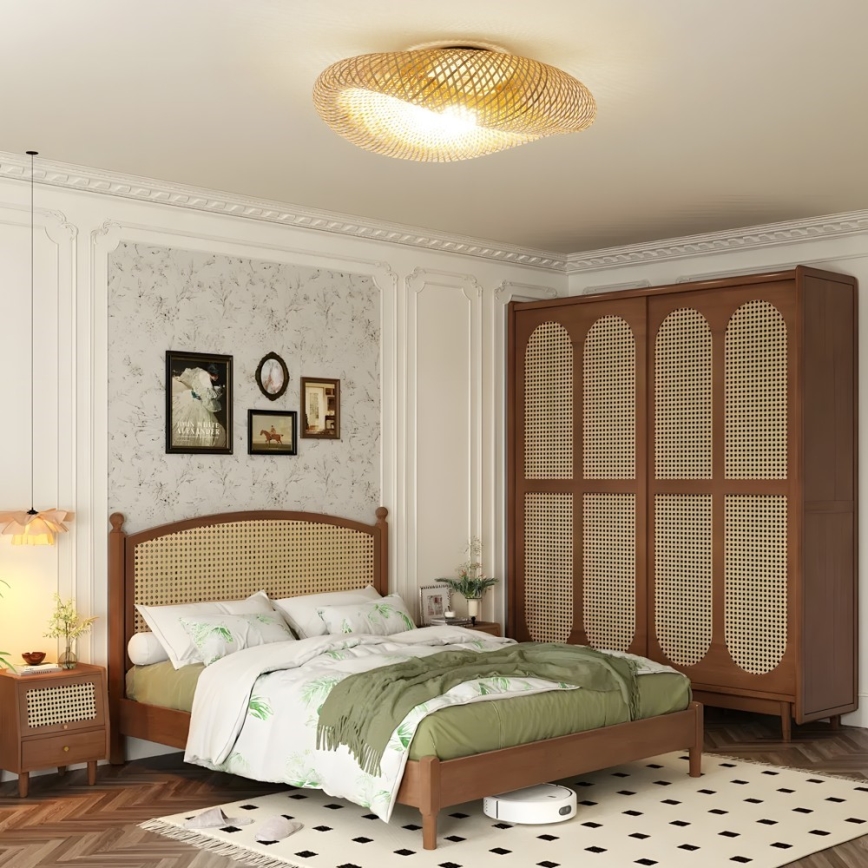 Таванно осветително тяло BOHO HILO 1xE27/40W/230V Ø 80 см