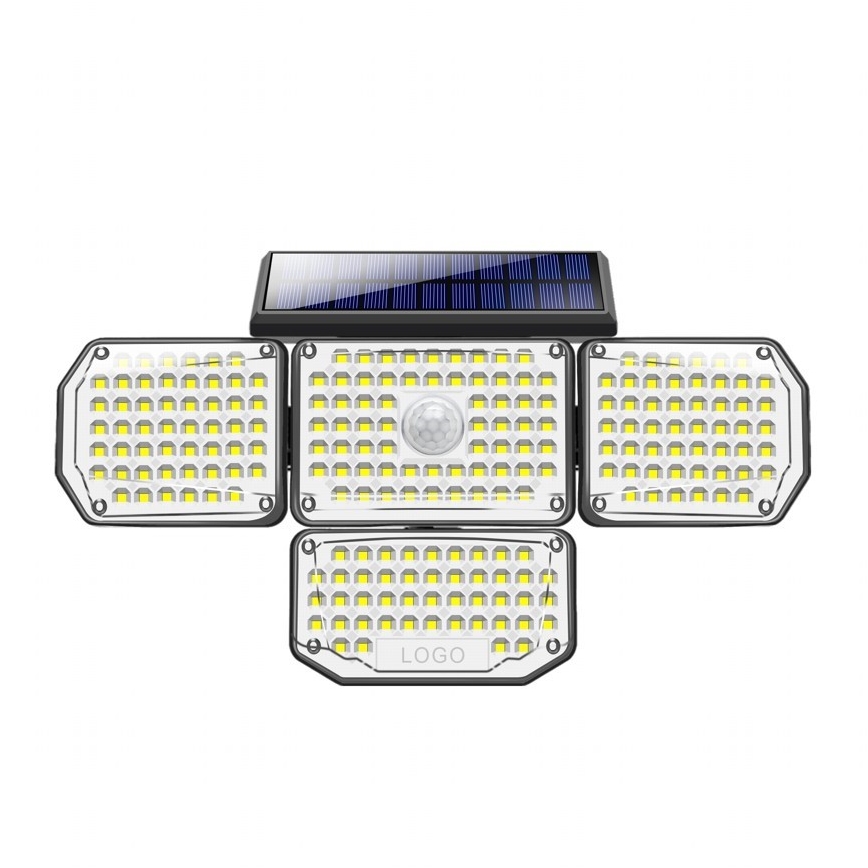 LED Соларен аплик със сензор LED/5W/5,5V IP65 2400 mAh