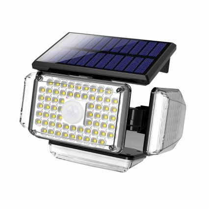 LED Соларен аплик със сензор LED/5W/5,5V IP65 2400 mAh