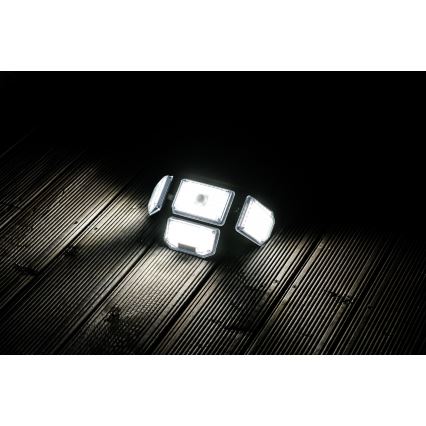 LED Соларен аплик със сензор LED/5W/5,5V IP65 2400 mAh