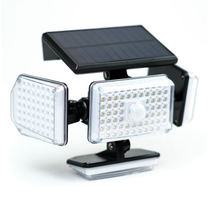 LED Соларен аплик със сензор LED/5W/5,5V IP65 2400 mAh