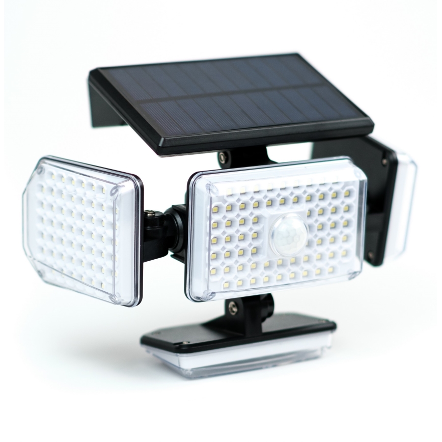 LED Соларен аплик със сензор LED/5W/5,5V IP65 2400 mAh