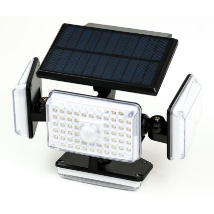 LED Соларен аплик със сензор LED/5W/5,5V IP65 2400 mAh