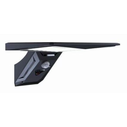LED Соларен аплик със сензор LED/2,6W/5,5V IP65 1800 mAh черен