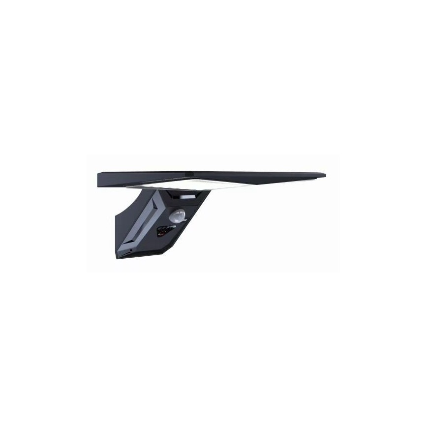 LED Соларен аплик със сензор LED/2,6W/5,5V IP65 1800 mAh черен