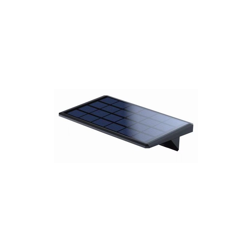 LED Соларен аплик със сензор LED/2,6W/5,5V IP65 1800 mAh черен