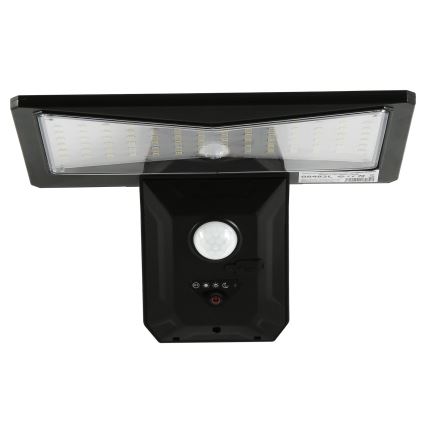 LED Соларен аплик със сензор LED/2,6W/5,5V IP65 1800 mAh черен