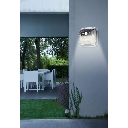 LED Соларен аплик със сензор LED/3W/5,5V IP65 1200 mAh