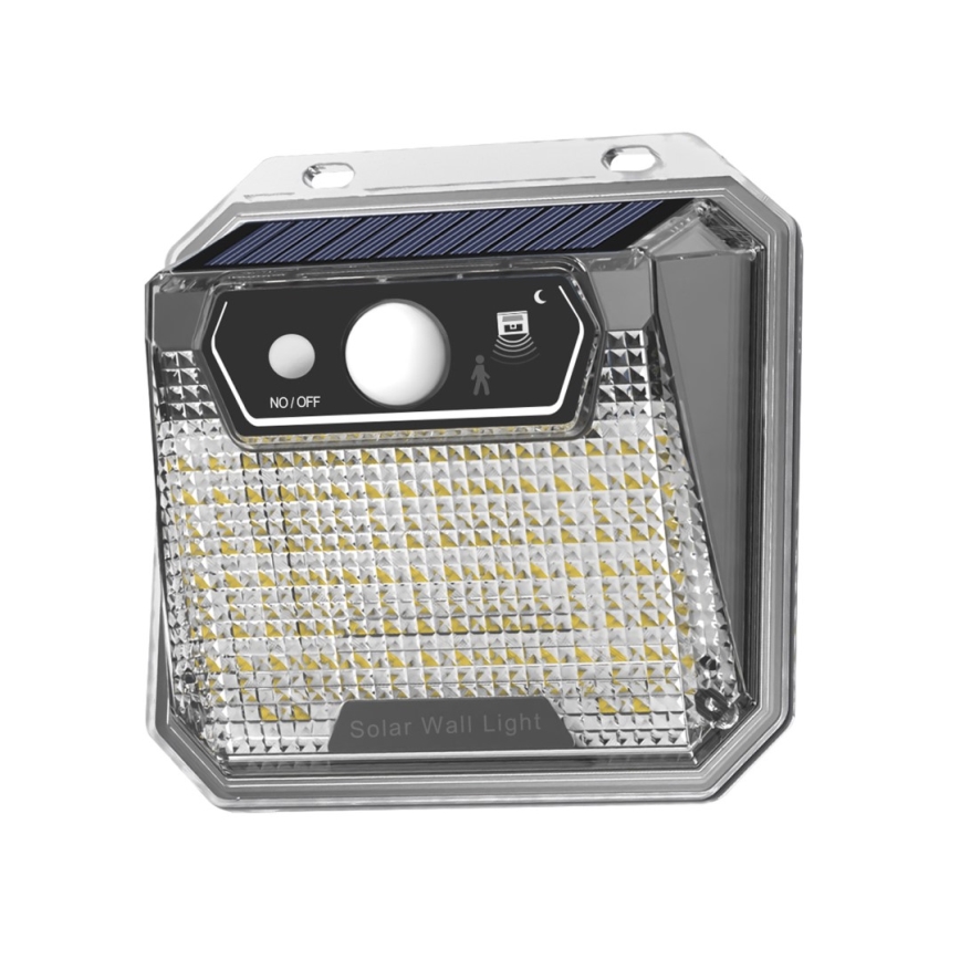 LED Соларен аплик със сензор LED/3W/5,5V IP65 1200 mAh