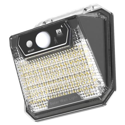 LED Соларен аплик със сензор LED/3W/5,5V IP65 1200 mAh