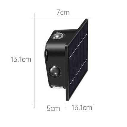 LED Соларен аплик със сензор LED/2W/5V IP54