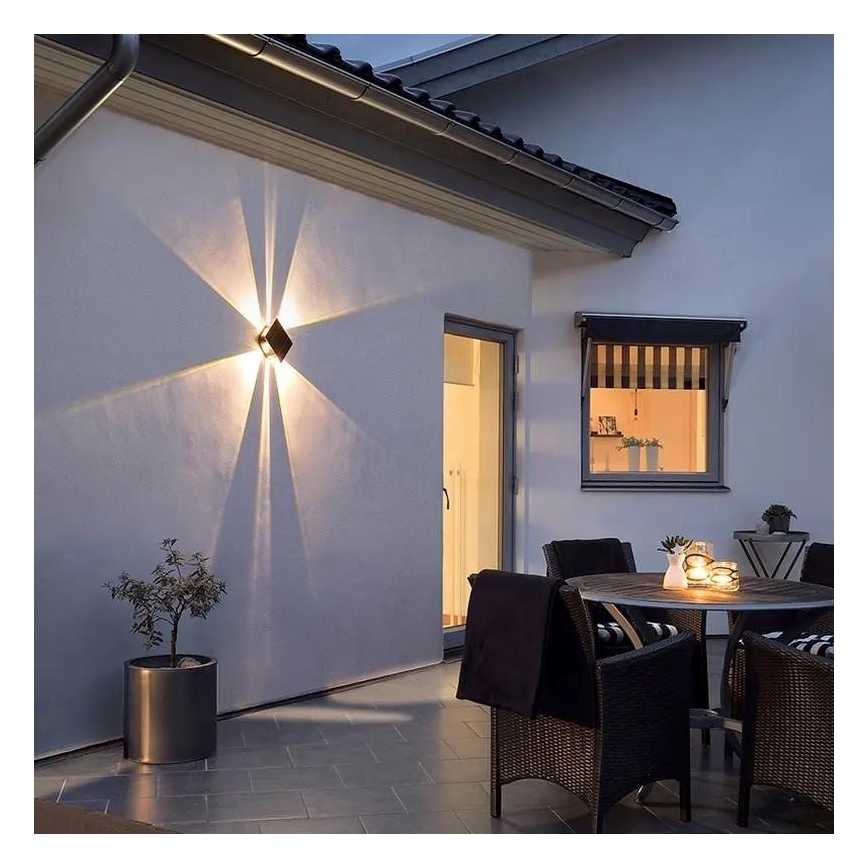 LED соларен стенен осветител с сензор LED/2W/5V IP54 1300 mAh