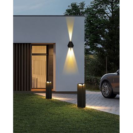 LED Соларен аплик със сензор LED/2W/5V IP54 1300 mAh