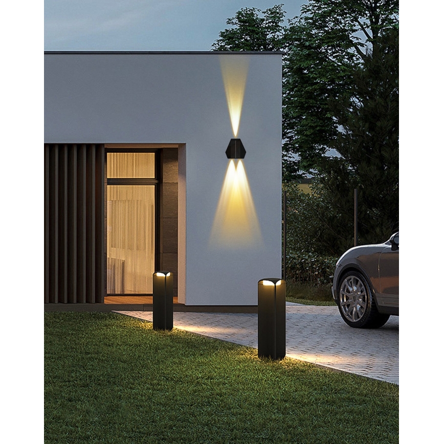 LED Соларен аплик със сензор LED/2W/5V IP54 1300 mAh