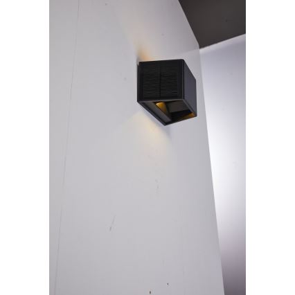 LED Соларен аплик със сензор LED/2W/5V IP54 1300 mAh
