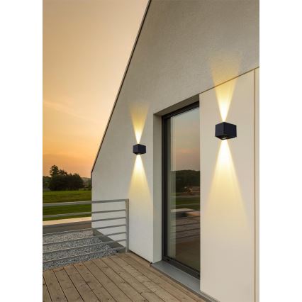 LED Соларен аплик със сензор LED/2W/5V IP54 1300 mAh