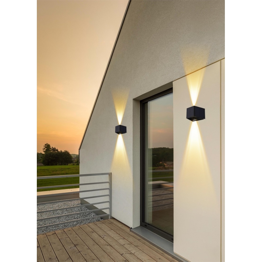 LED Соларен аплик със сензор LED/2W/5V IP54 1300 mAh