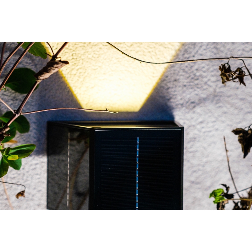 LED Соларен аплик със сензор LED/2W/5V IP54 1300 mAh
