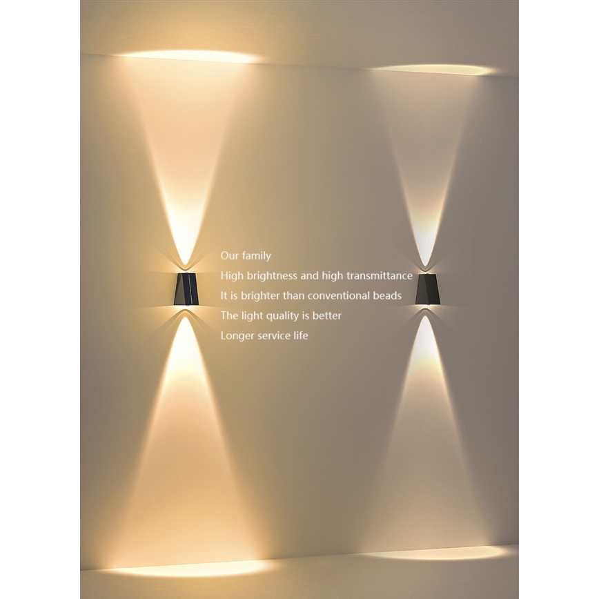 LED Соларен аплик със сензор LED/2W/5V IP54 1300 mAh