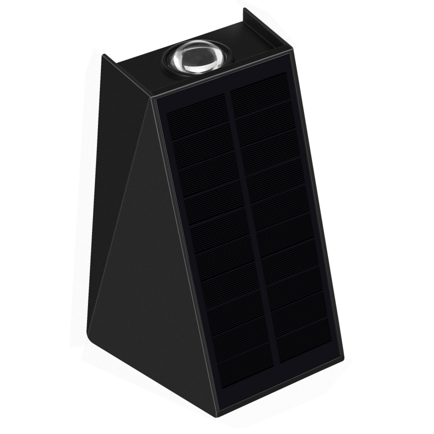 LED Соларен аплик със сензор LED/2W/5V IP54 1300 mAh