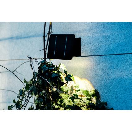 LED Соларен аплик със сензор LED/2W/5V IP54 1300 mAh