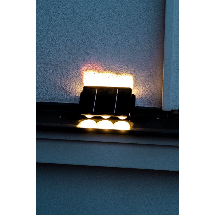LED Соларен аплик със сензор LED/2W/5V IP54 1300 mAh