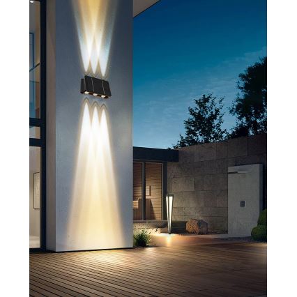 LED соларен стенен осветител с сензор LED/2W/5V IP54 1300 mAh