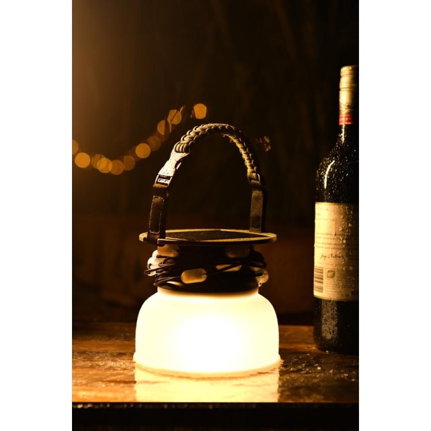 LED RGB Преносима соларна акумулаторна лампа с LED верига LED/10W/5V 3600 mAh IP65 3600 mAh